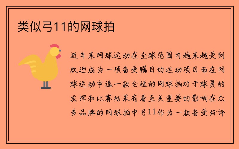 类似弓11的网球拍